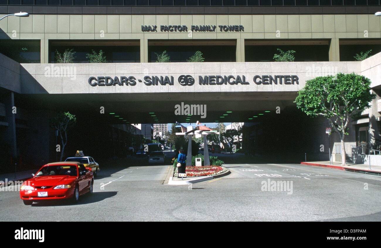 (dpa files) A view of the Cedars Sinai Medical Center in Hollywood