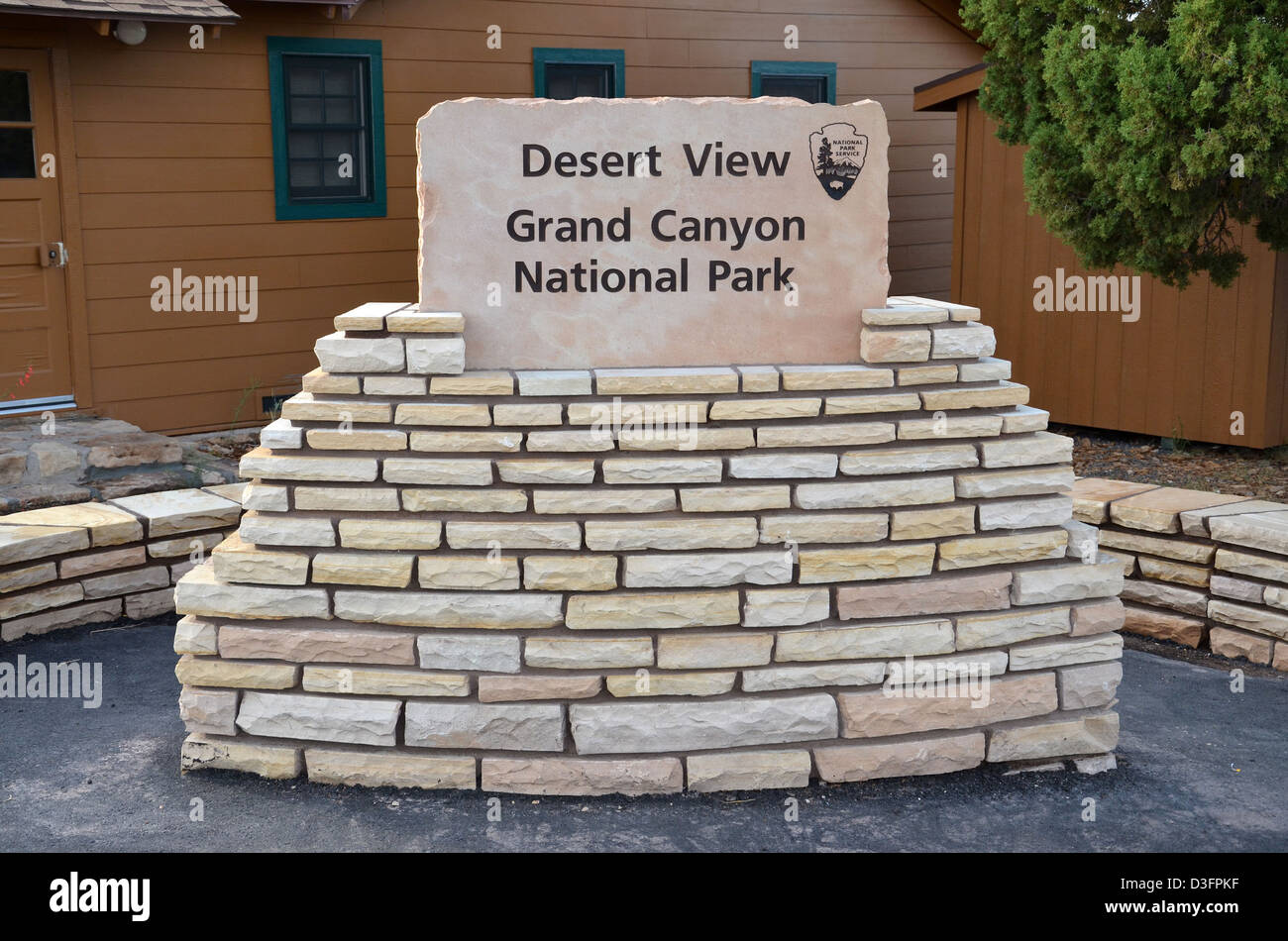 Grand Canyon: Desert View Entrance Sign 7901 Stock Photo - Alamy