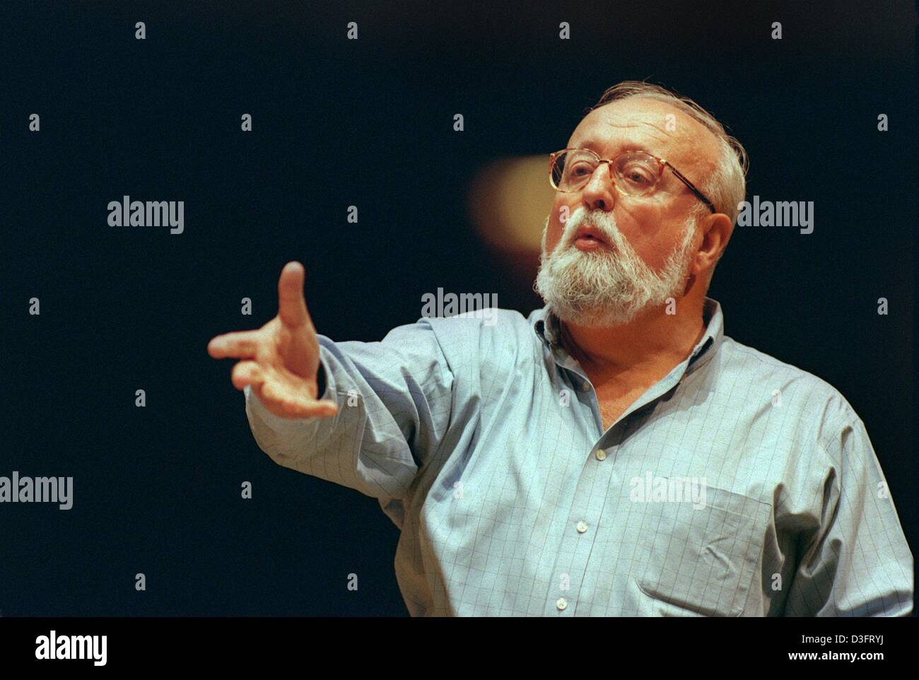 (dpa files) - Polish composer and conductor Krzysztof Penderecki ...