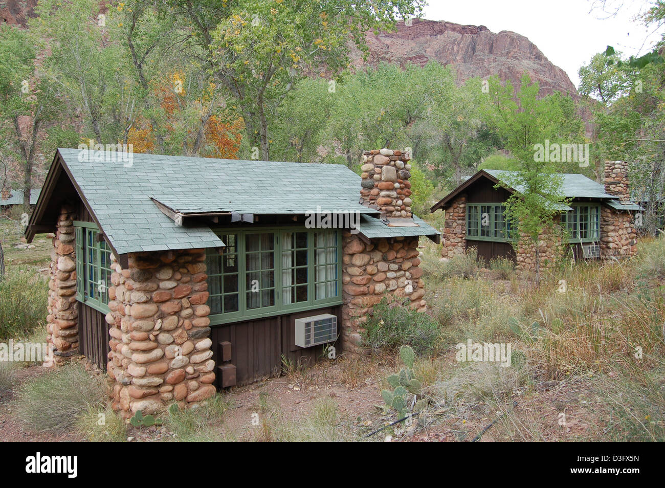 Phantom Ranch is located at the bottom of the Grand Canyon, along the ...