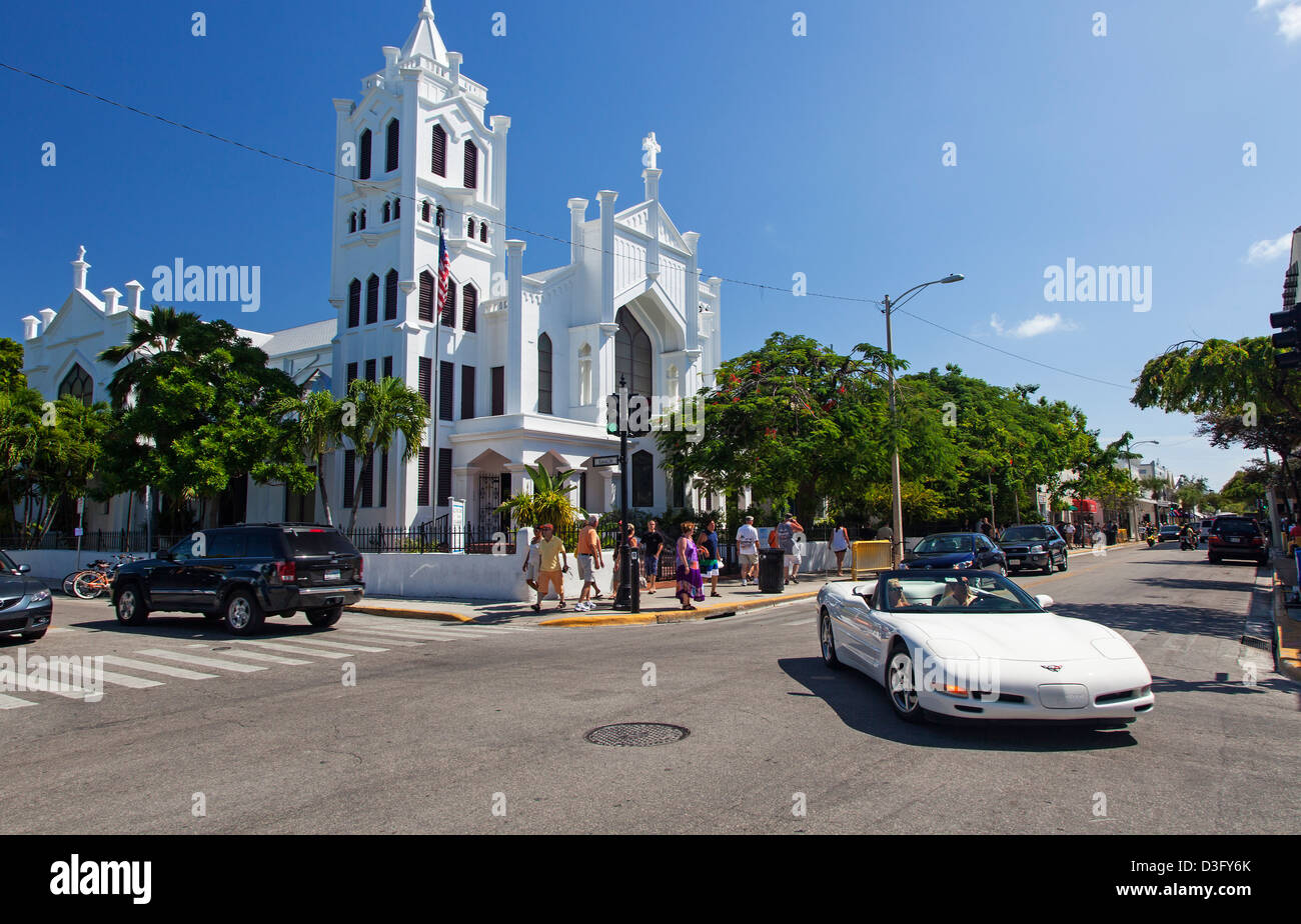 St. Paul's Episcopal Church, Key West, Florida, USA Stock Photo