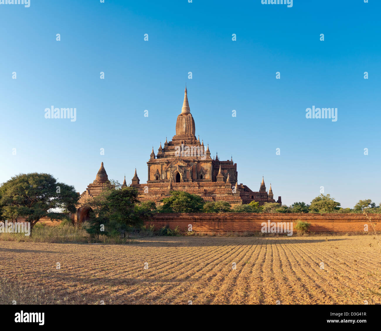 13th Century Htilominlo Buddhist Temple in Bagan in Myanmar (formerly Burma) Stock Photo