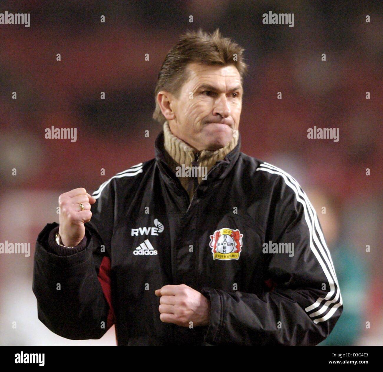 Bayer leverkusen coach klaus augenthaler hires stock photography and