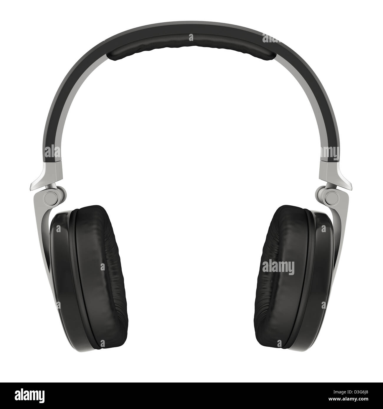 3d illustration of headphones. Isolated on white background Stock Photo ...