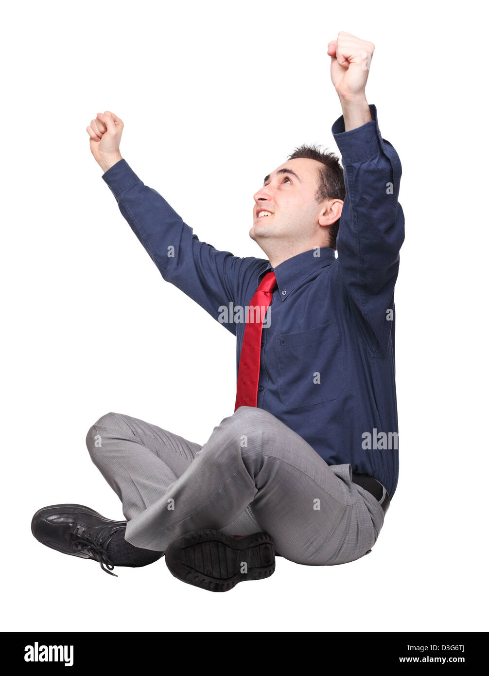 happy man portrait on white background Stock Photo - Alamy
