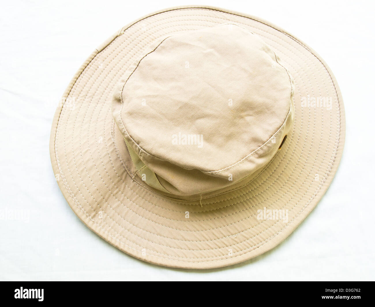 A light brown hat isolated on white background Stock Photo - Alamy