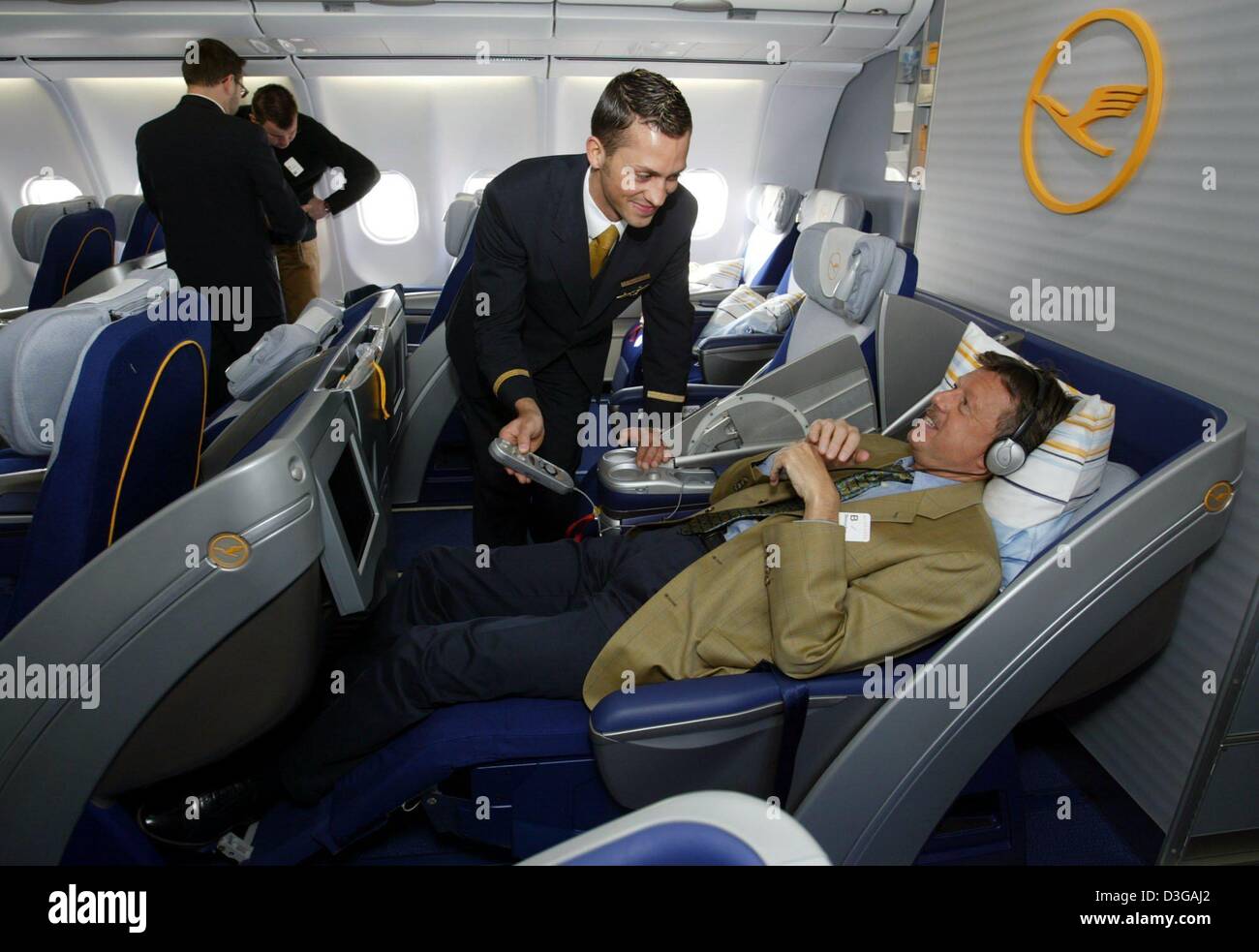Onboard A340300 Business Class Lufthansa LH585 CAI FR…, 57 OFF