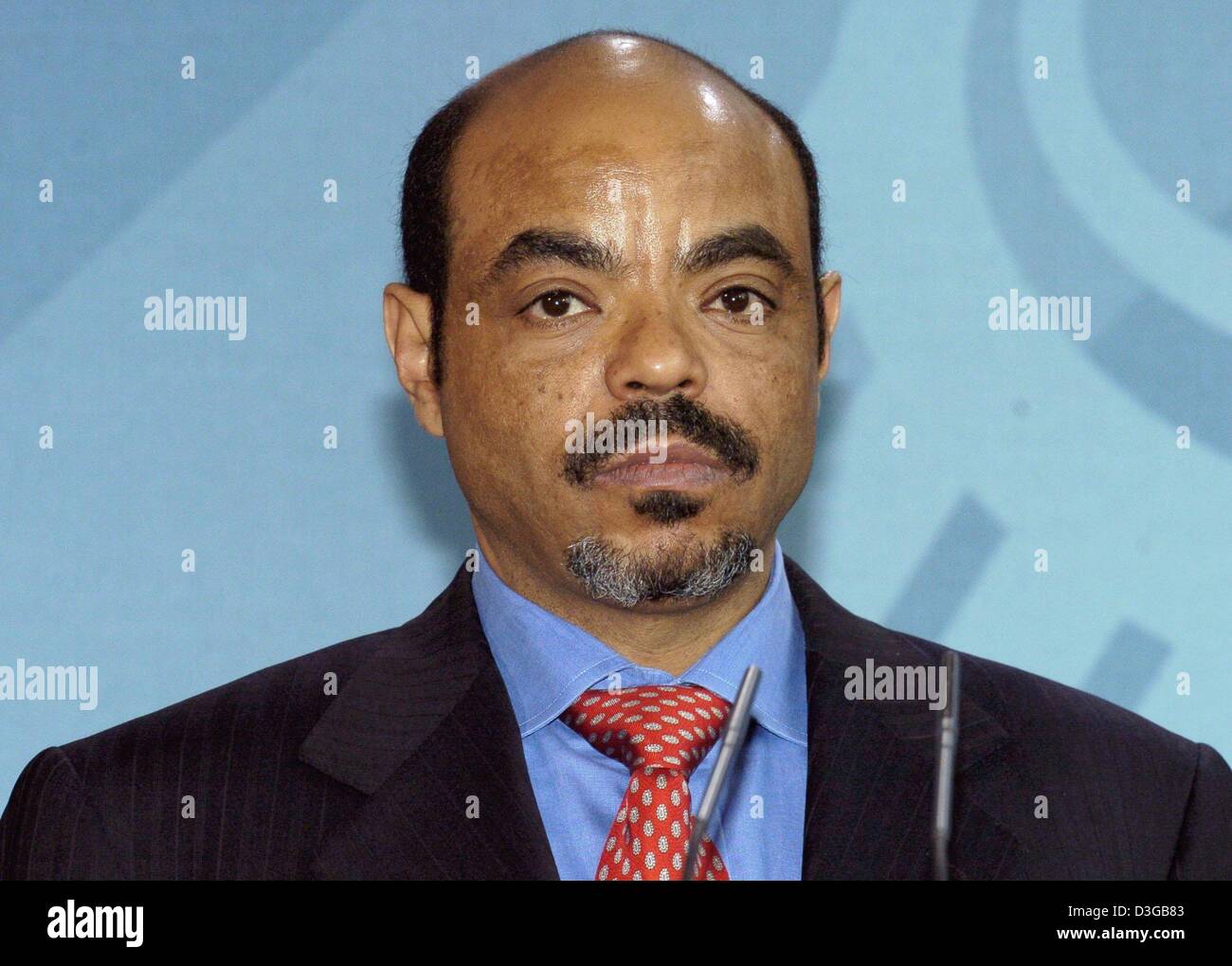 (dpa) -  Ethiopian Prime Minister Meles Zenawi in a picture taken during a visit to Berlin, Germany, 10 November 2004. Stock Photo