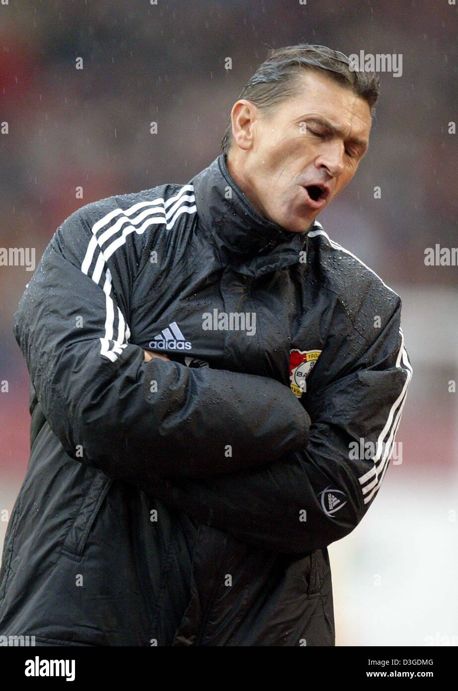 Bayer leverkusen coach klaus augenthaler hires stock photography and