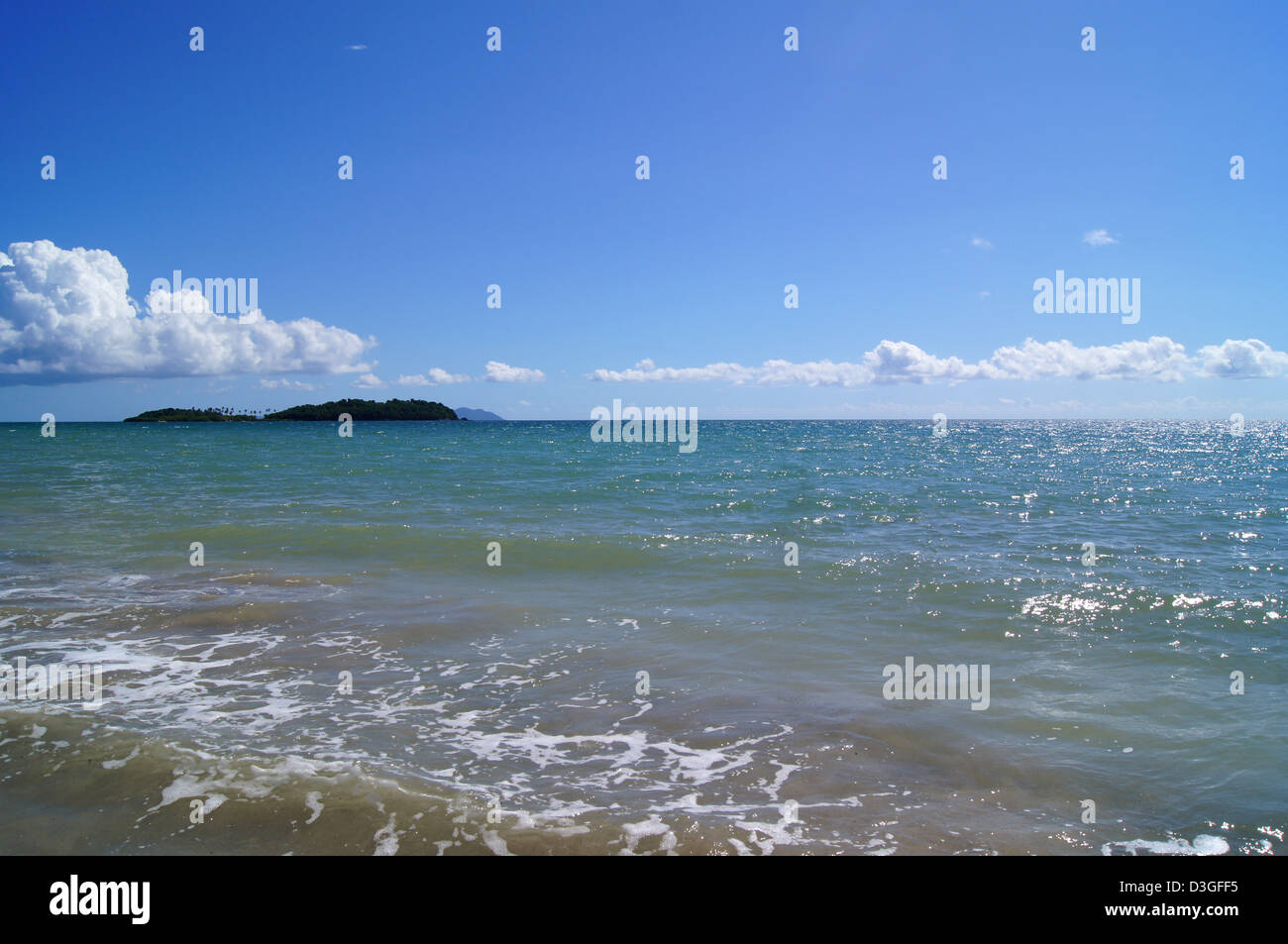 look from beach of Puerto Rico Stock Photo