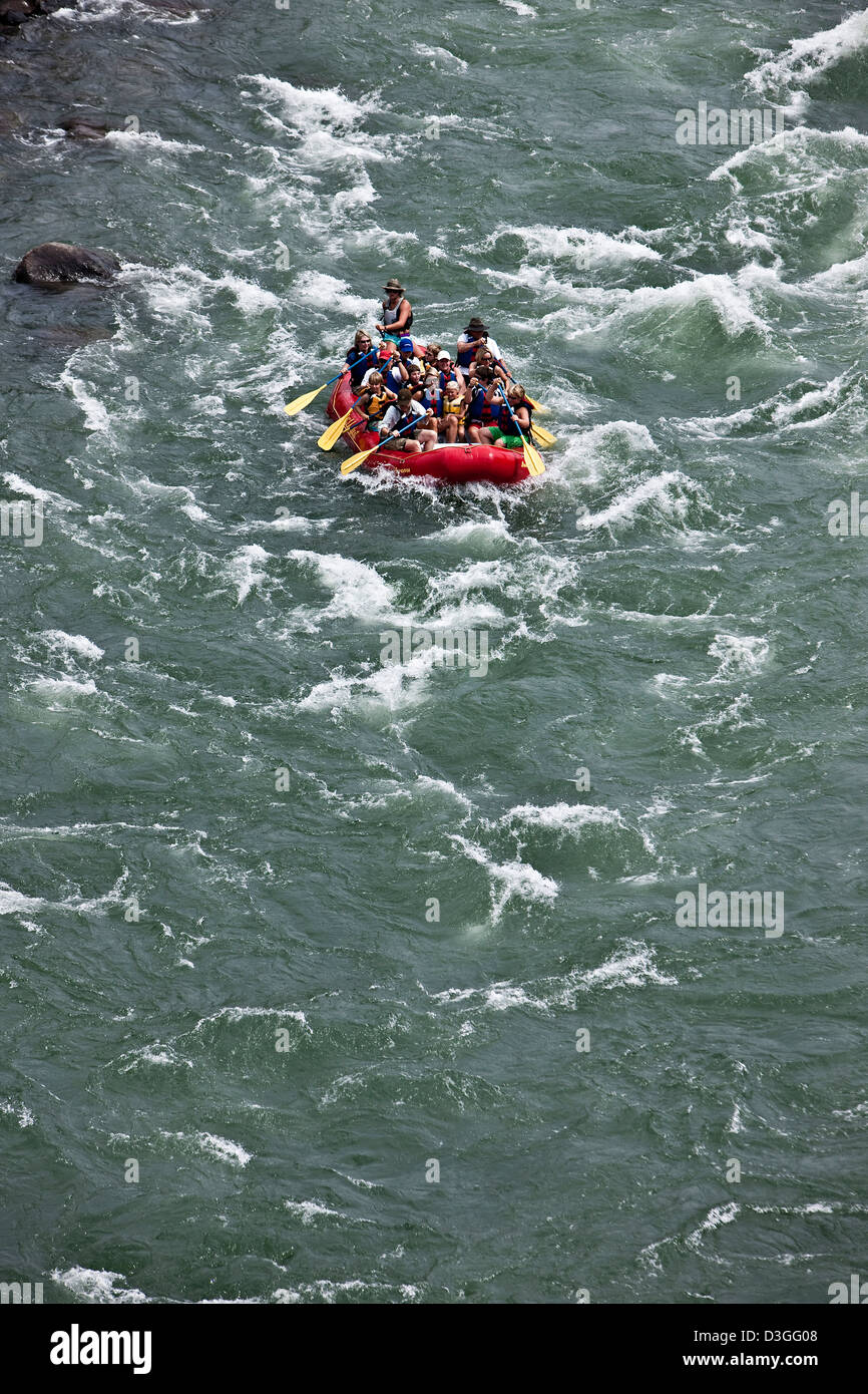 Whitewater rafting, Yellowstone river, near Gardiner, Montana, USA