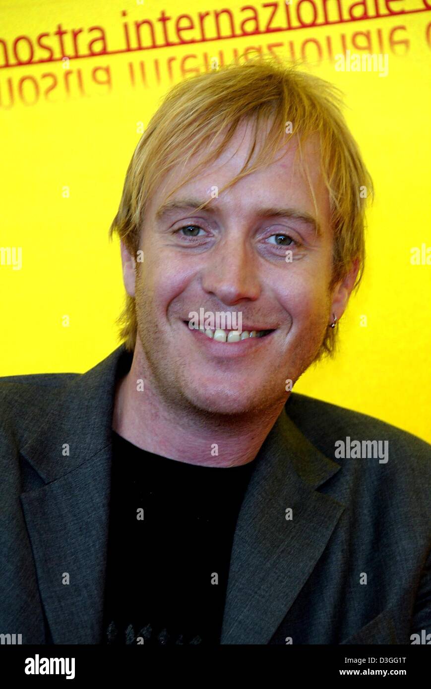 (dpa) - Welsh actor Rhys Ifans presents his new film 'Enduring Love' at the Film Festival in Venice, Italy, 8 September 2004. Stock Photo