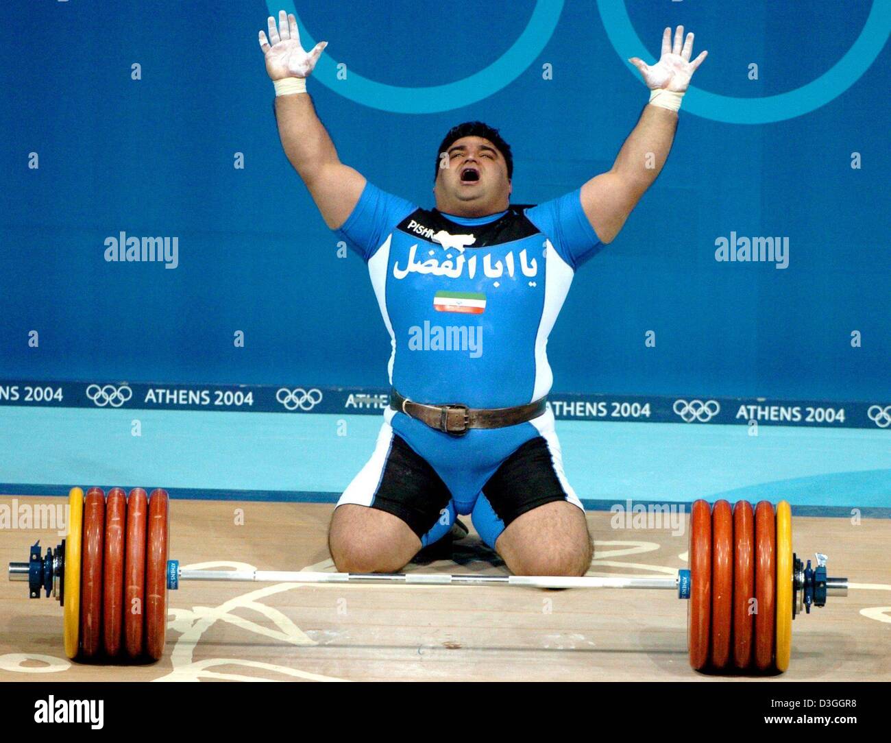 Olympic games 2004 athens weightlifting High Resolution Stock
