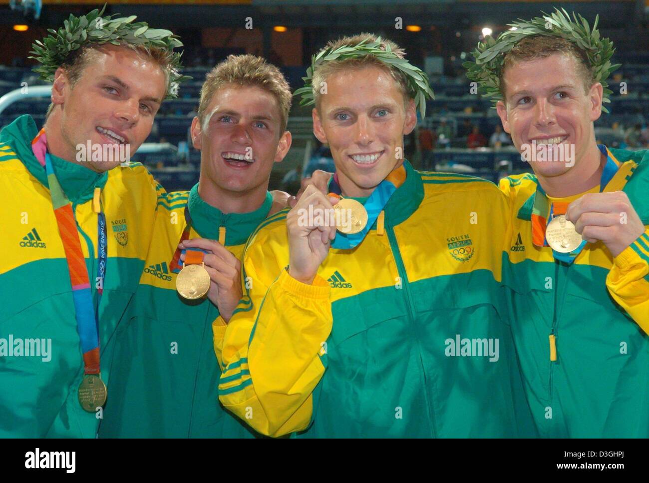 (dpa) The South African team swimmers Rick Neethling, Lyndon Ferns