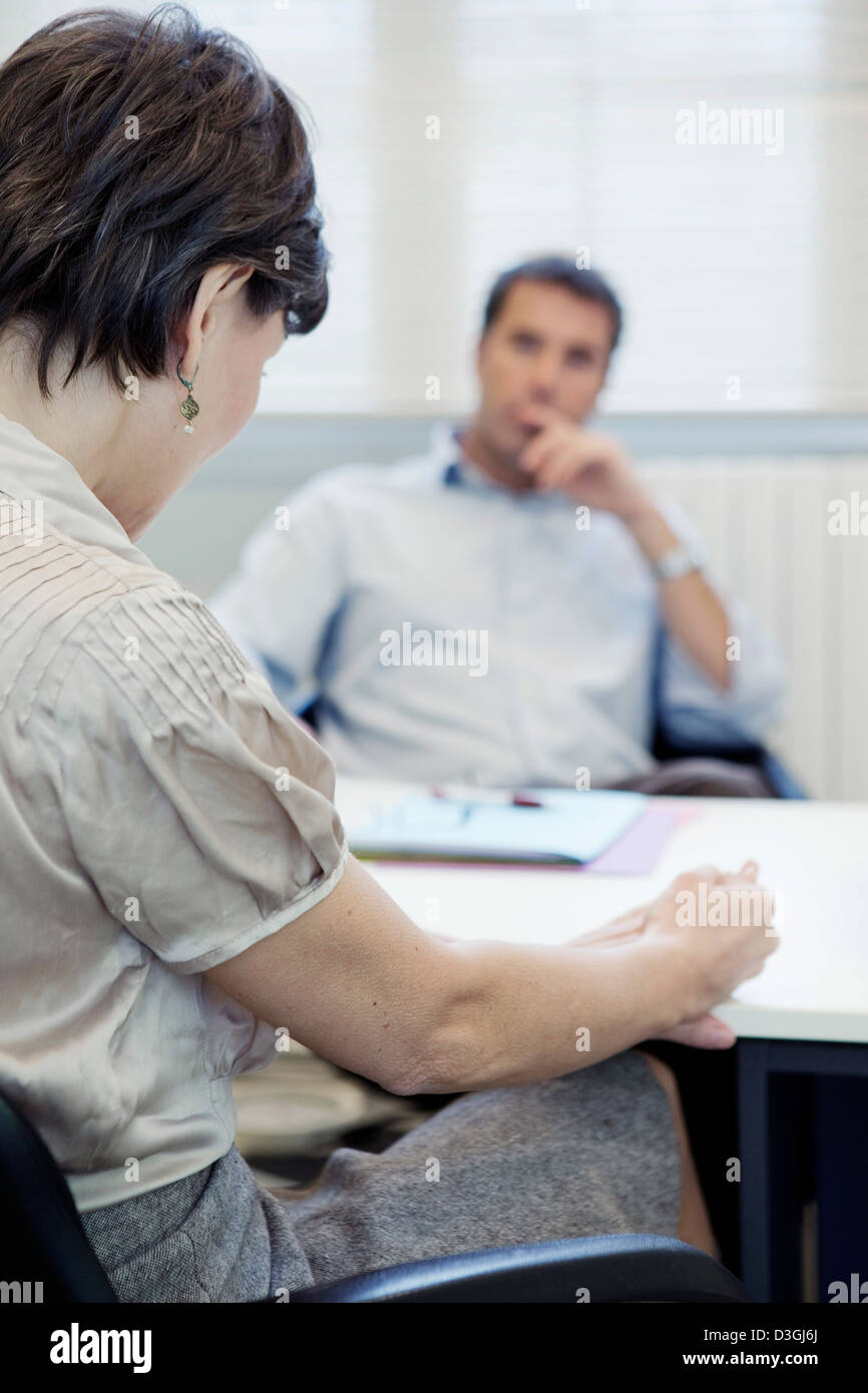 WOMAN PSYCHOLOGY Stock Photo