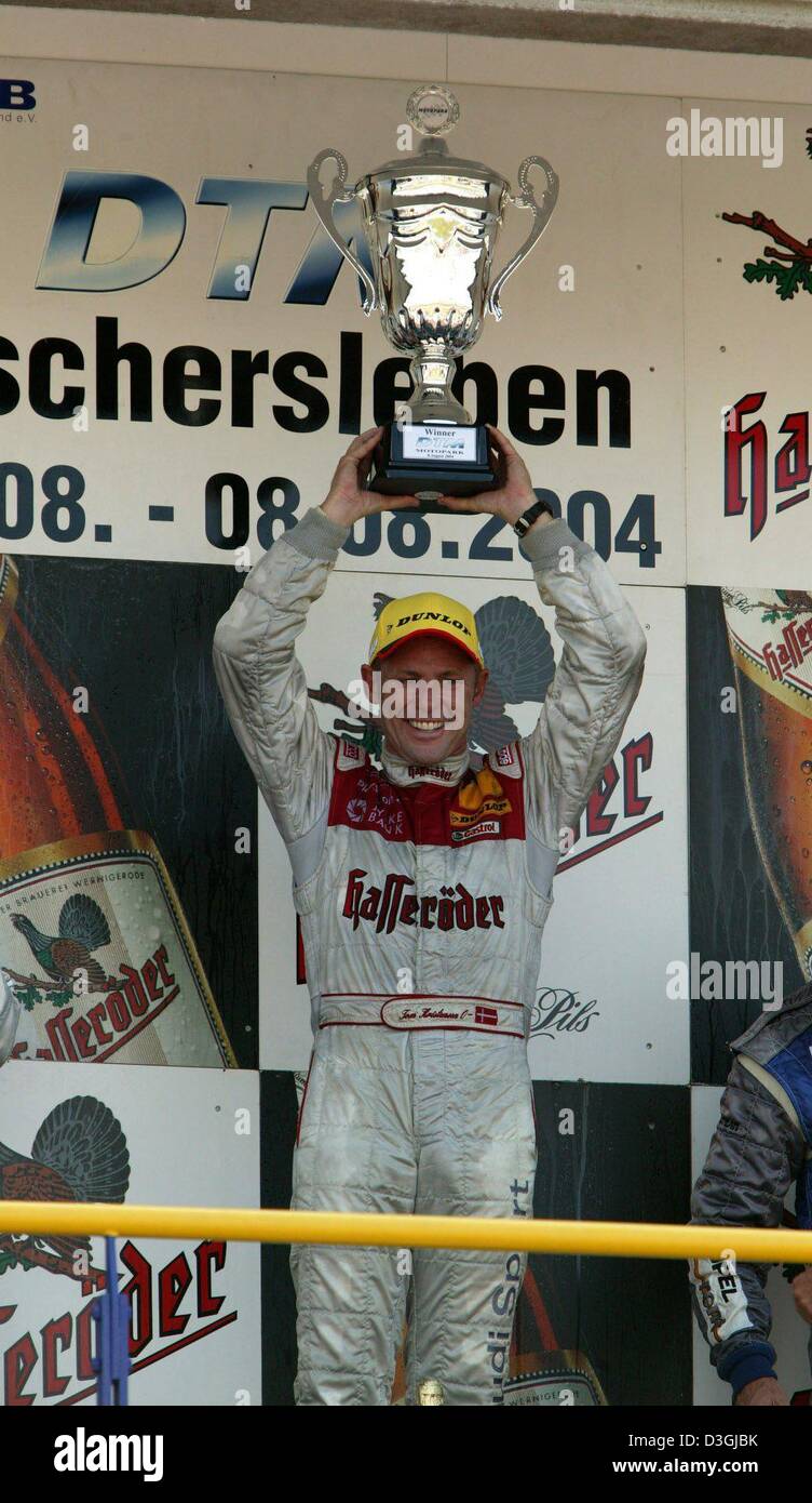 (dpa) Danish DTM driver Tom Kristensen (Audi A4 DTM) stands on the