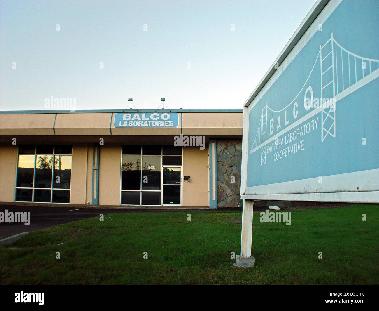 (dpa files) A view at the company building of Bay Area Laboratory