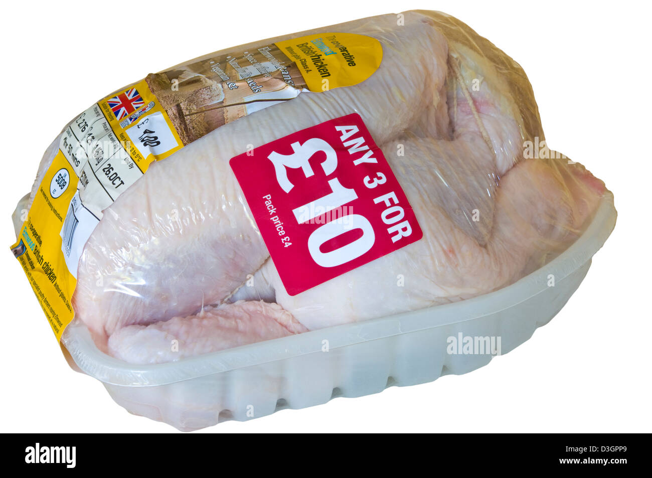 Shrink wrapped chicken supermarket hires stock photography and images