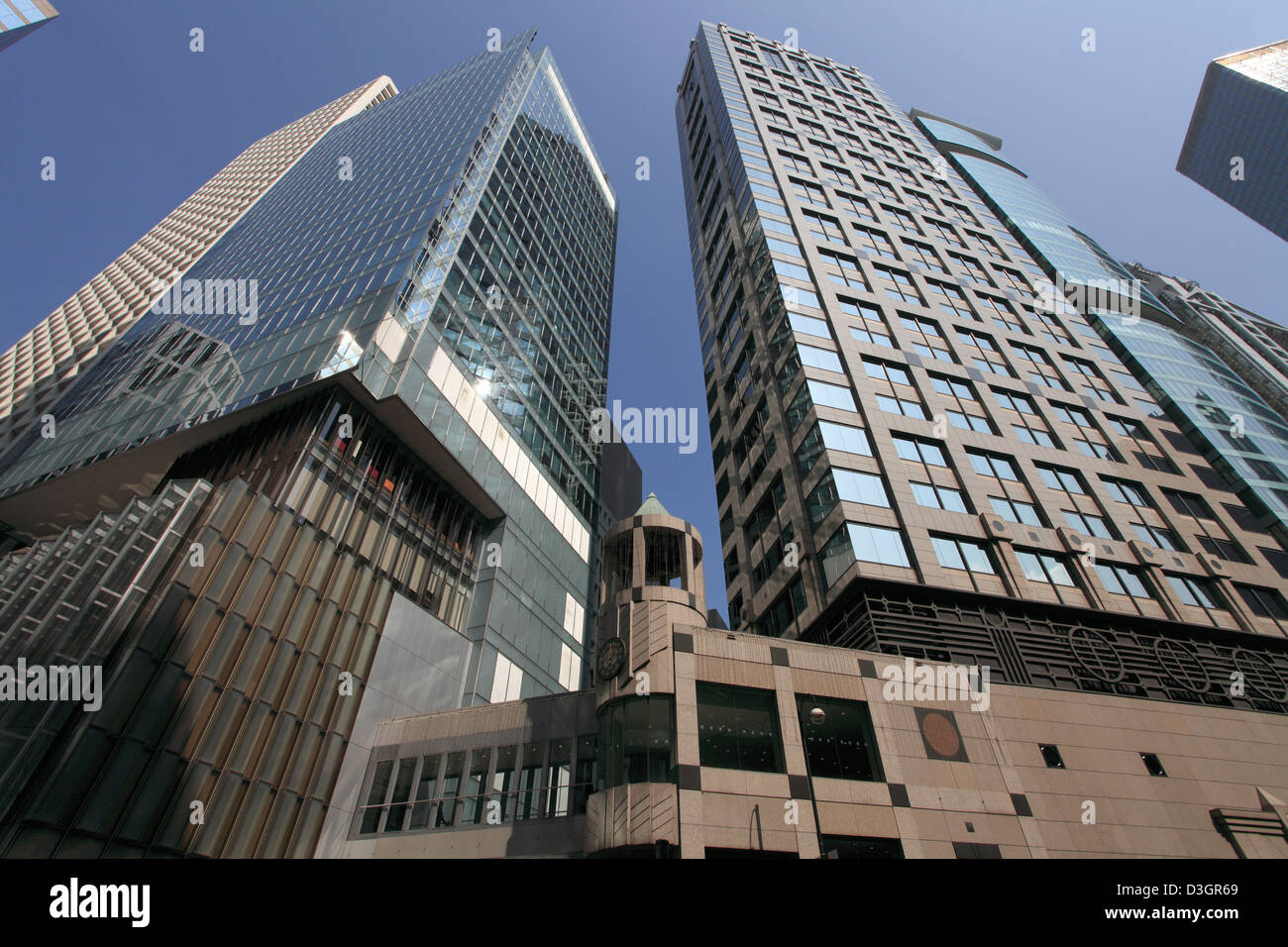 China, Hong Kong, Central district, skyscrapers, Stock Photo