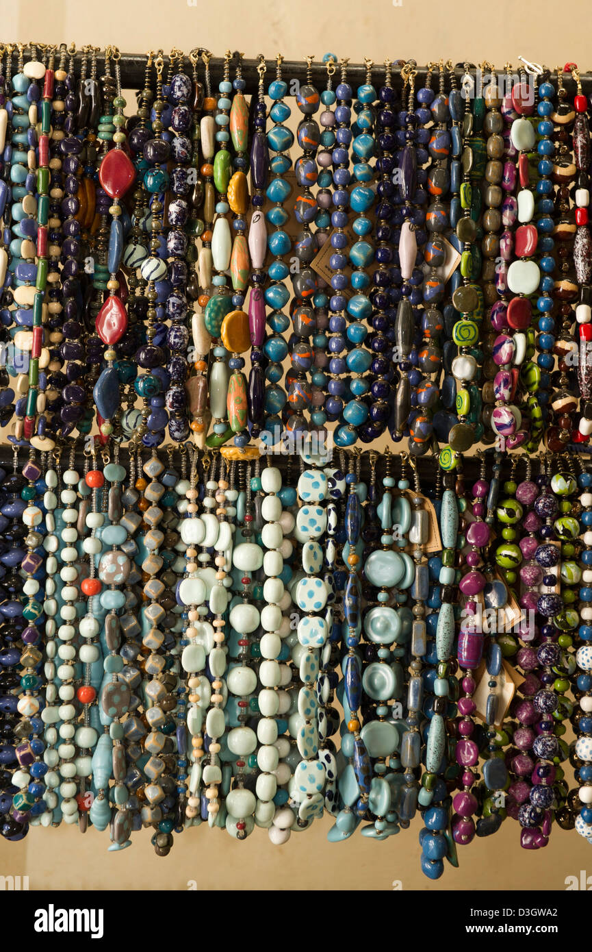 Beads shop, Bombolulu Mombasa, Kenya Stock Photo Alamy