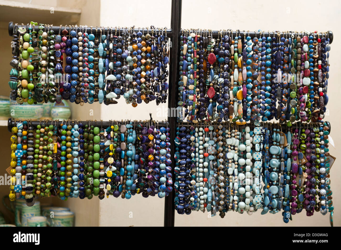 Beads shop, Bombolulu Mombasa, Kenya Stock Photo Alamy