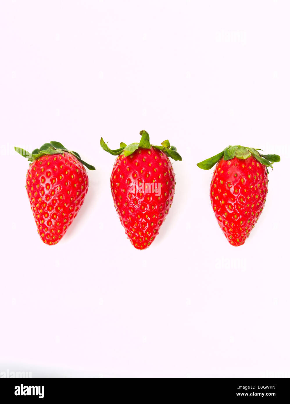 Fresh strawberry Isolated on white background Stock Photo - Alamy