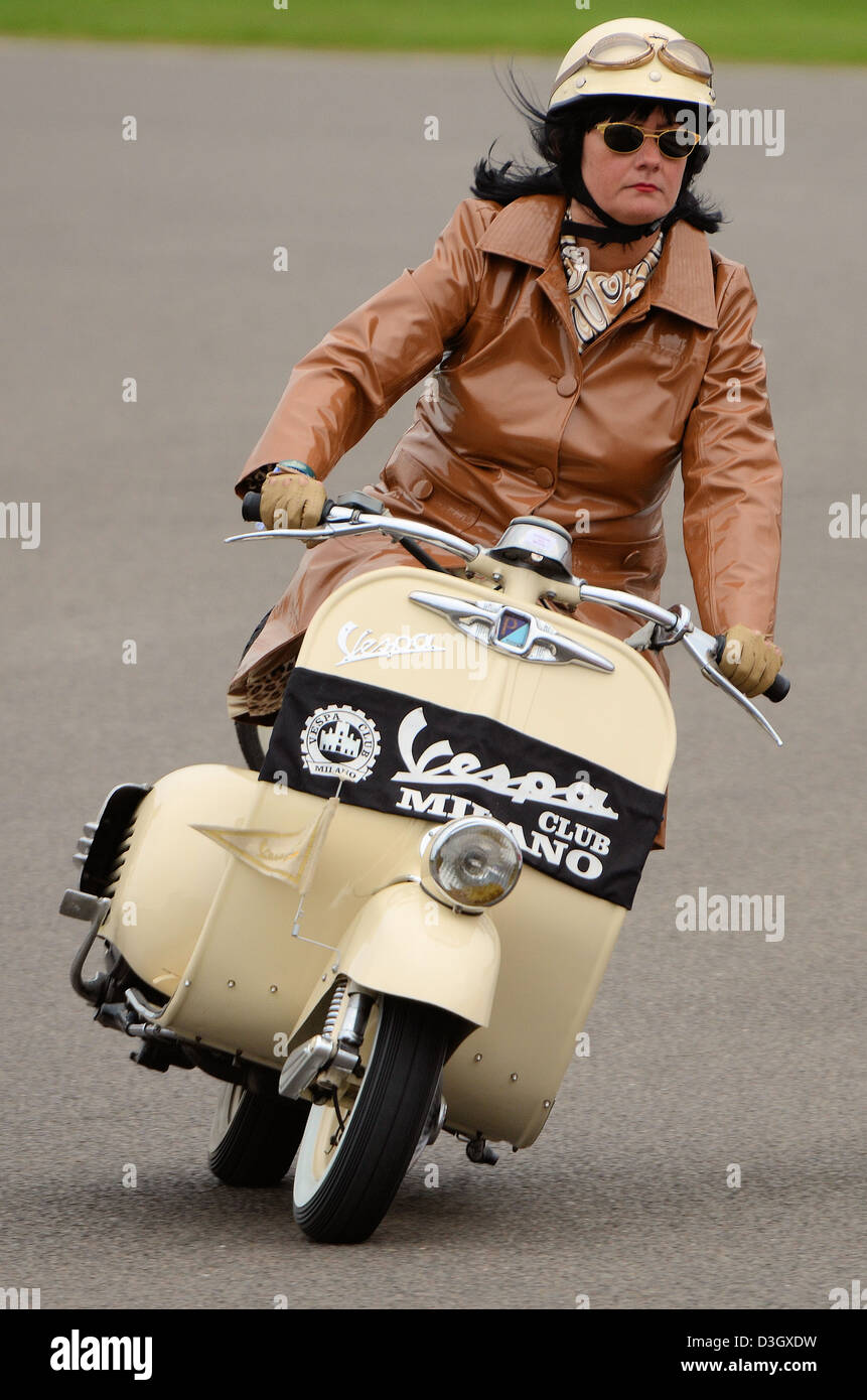Riding vespa hi-res stock photography and images - Alamy