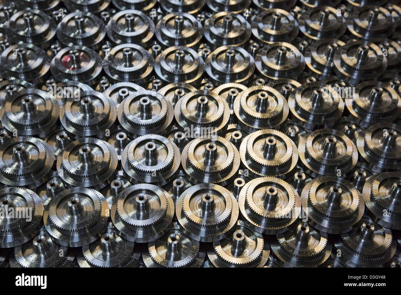 Parts for small lathes and other machine tools at Sherline Products. Stock Photo
