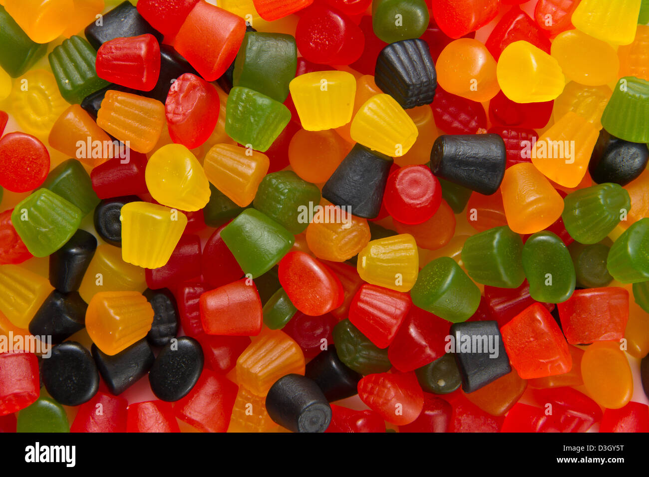 Midget gem gumdrops from above Stock Photo Alamy