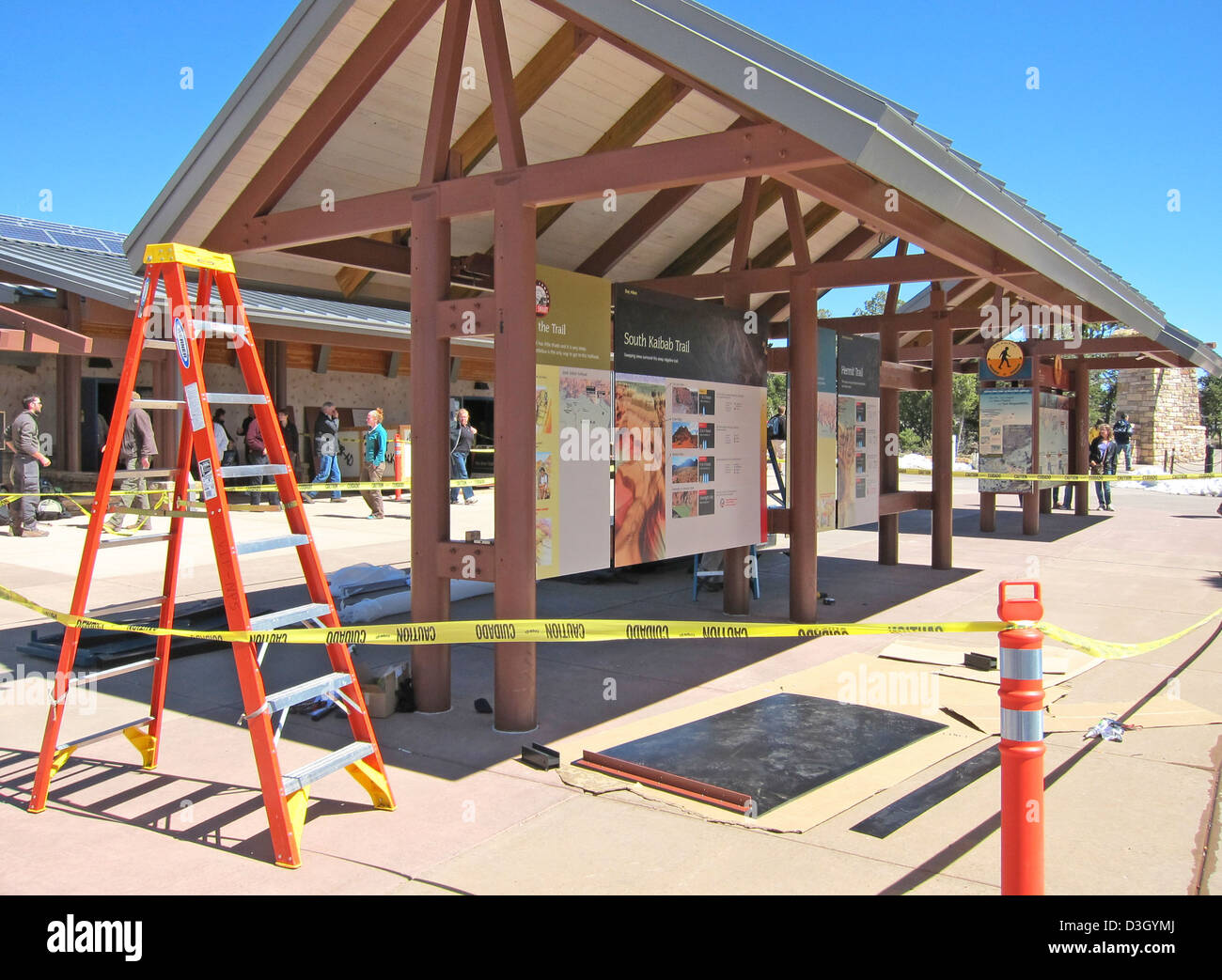 Grand Canyon Nat Park: Visitor Center Exhibit Installation 2368 - Stock Image