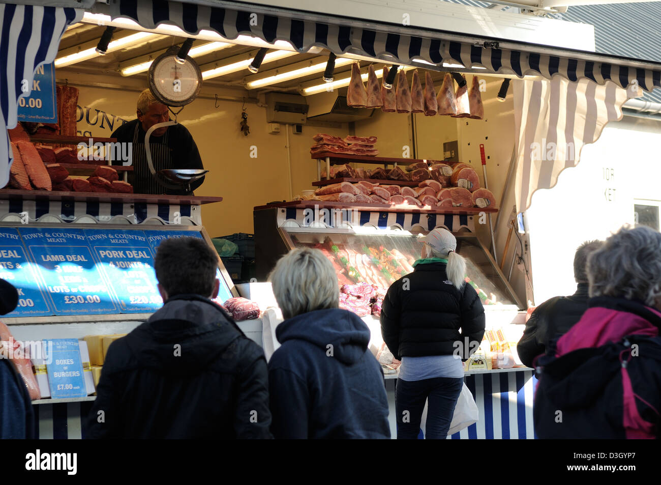 Melton Mowbray Cattle Market,Leicestershire England. Stock Photo