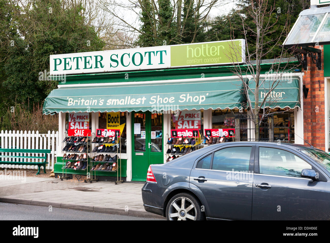 Woodhall Spa Village Lincolnshire UK England High Street parade shops