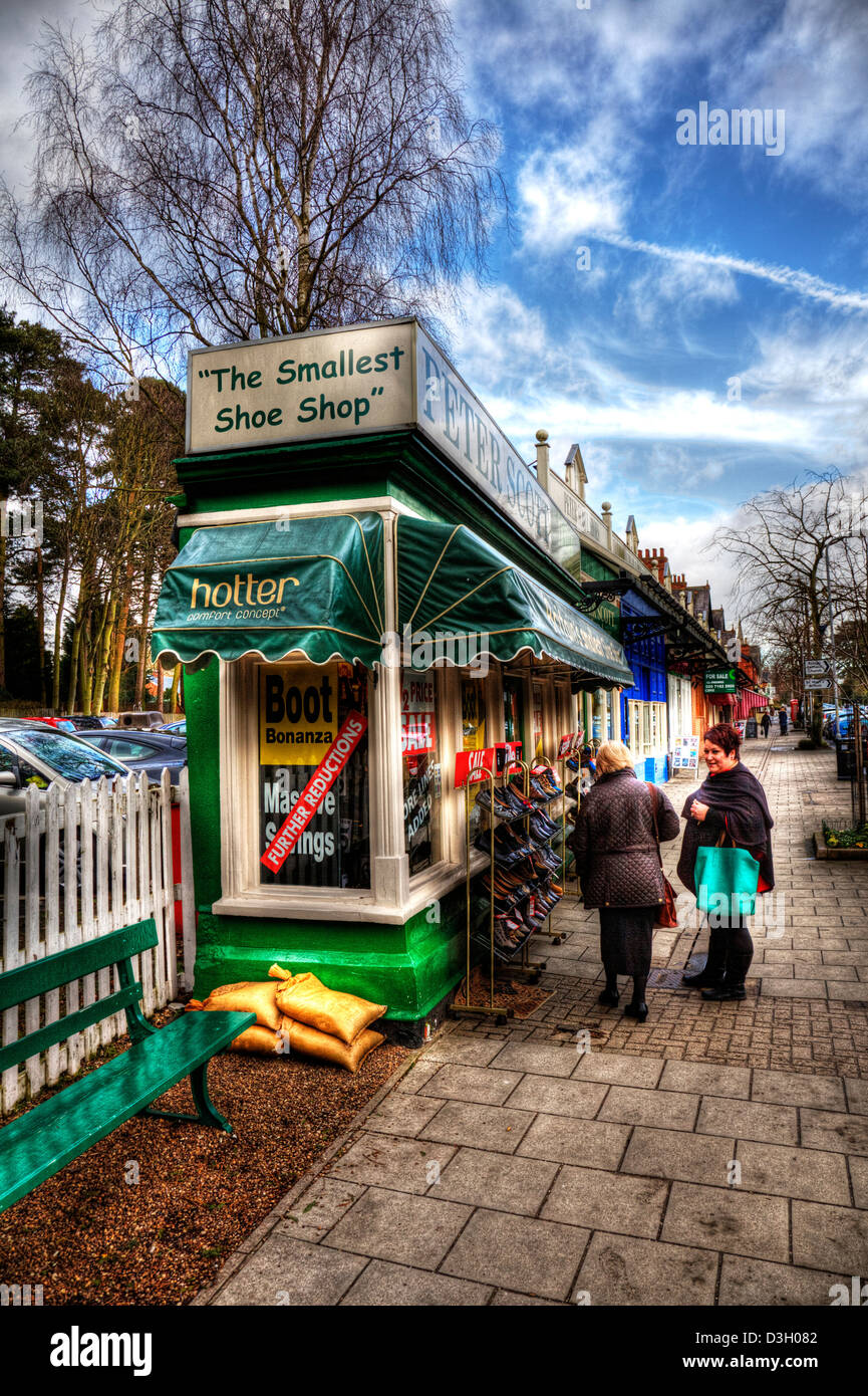 Woodhall Spa Village Lincolnshire UK England High Street parade shops