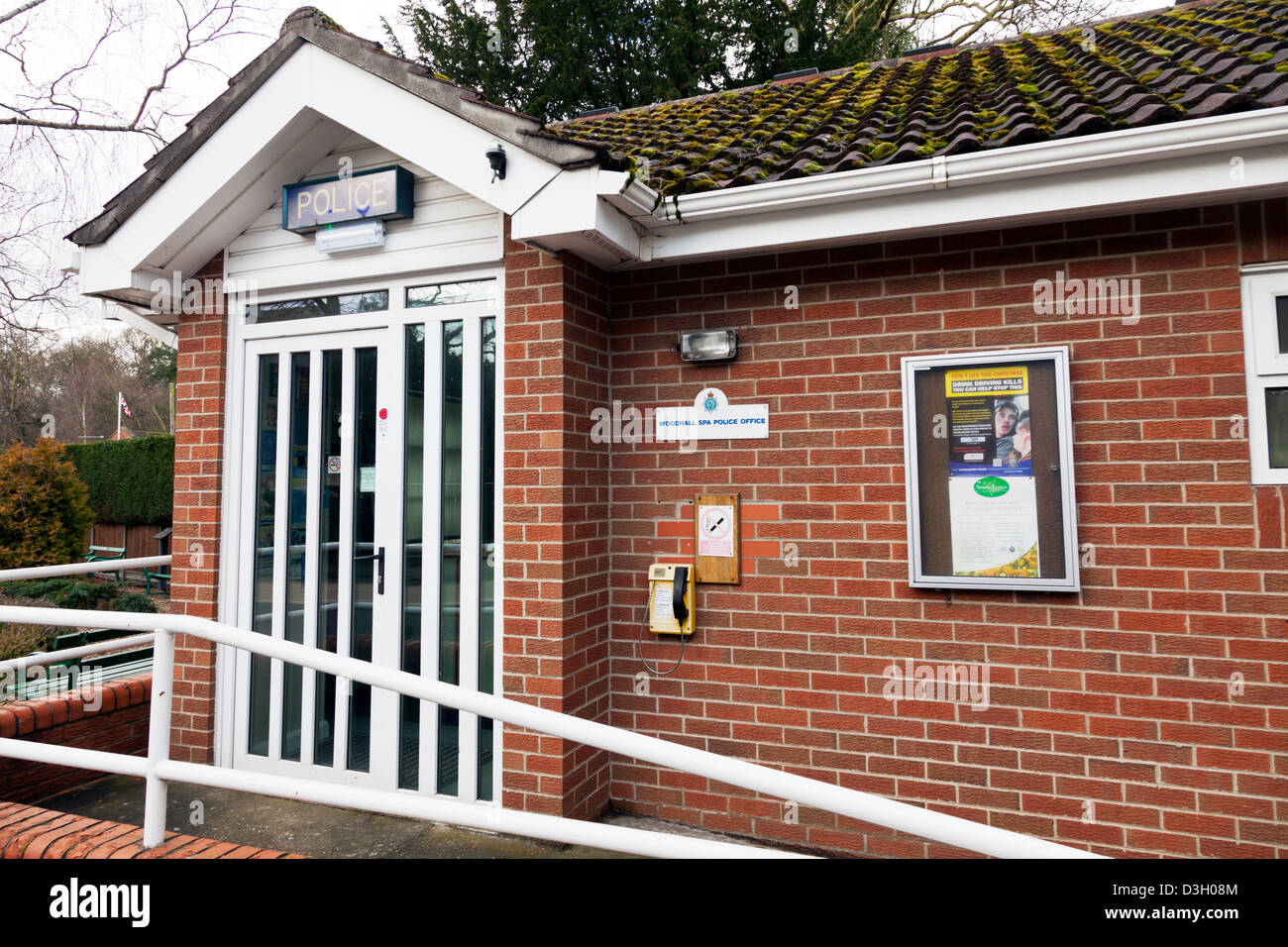 Woodhall Spa Village Lincolnshire UK England police station front