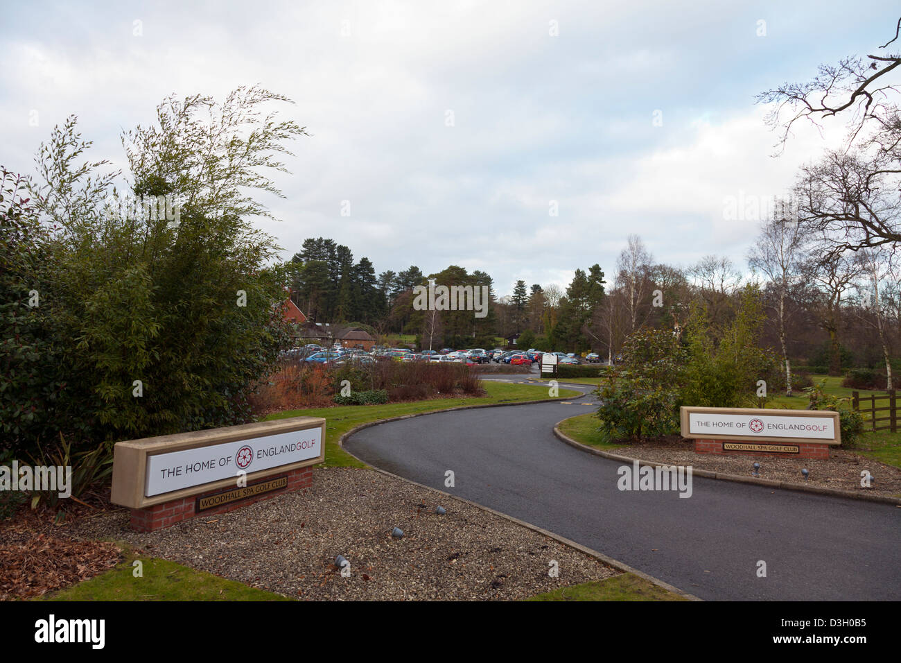 Entrance to the The Woodhall Spa Golf Club Lincolnshire UK England