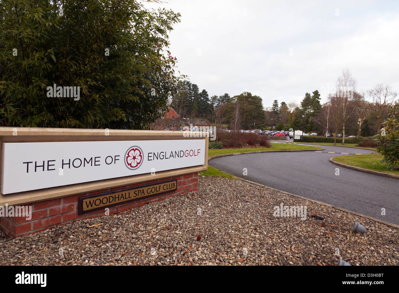 Entrance to the The Woodhall Spa Golf Club Lincolnshire UK England