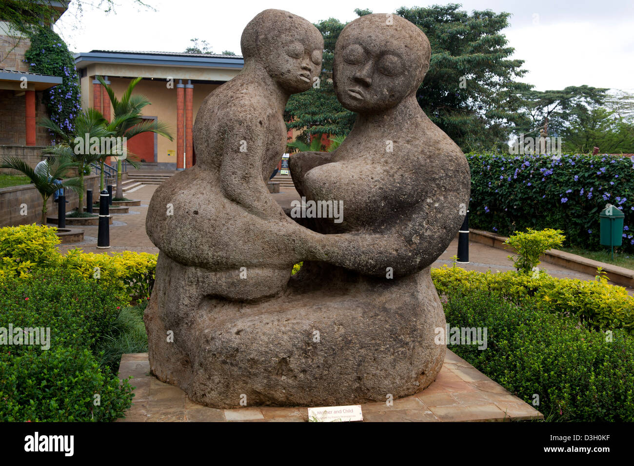 Statue, Nairobi National Museum, Nairobi, Kenya Stock Photo