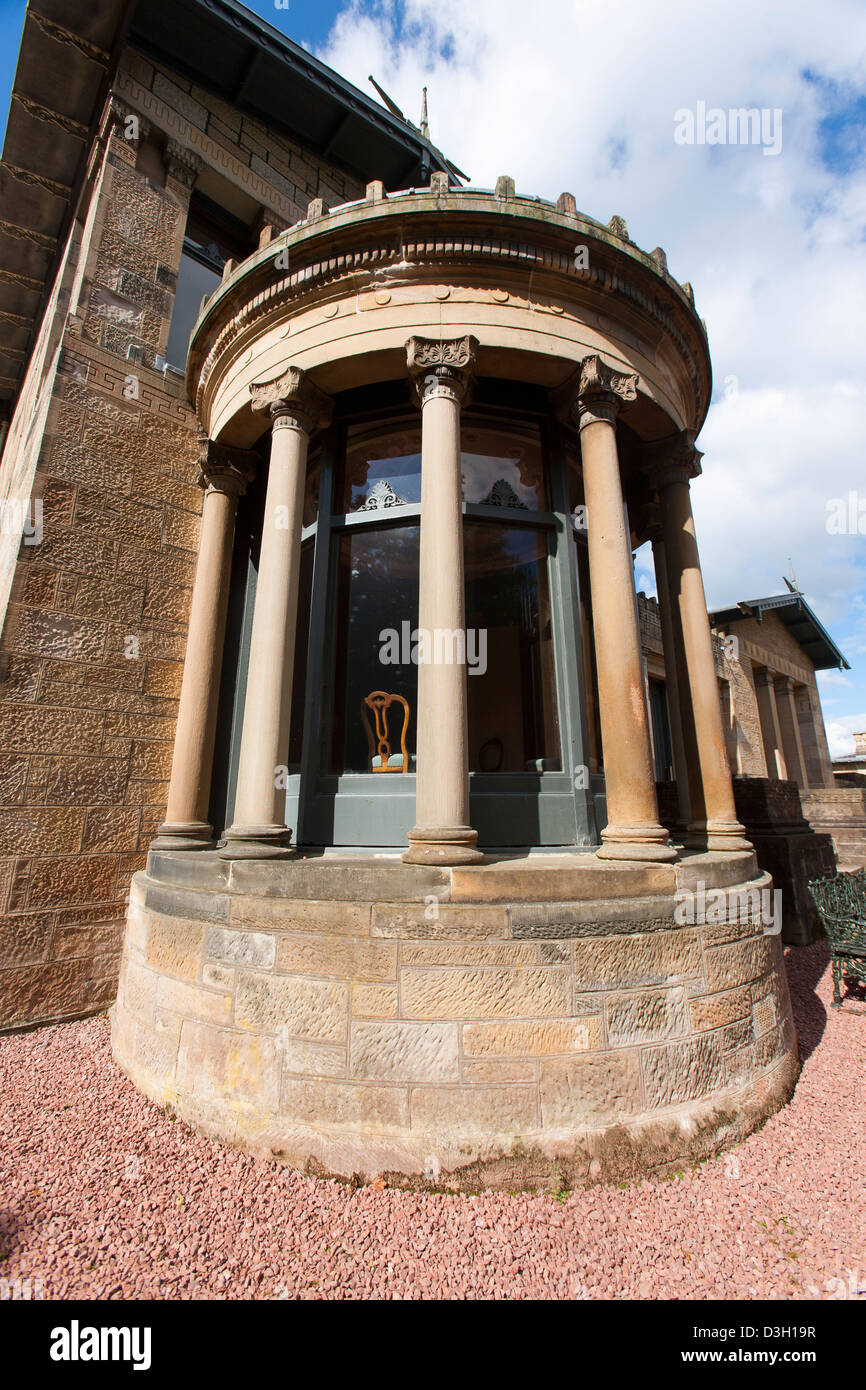 The exterior of Holmwood house in Glasgow Scotland, designed by famous Scots architect Alexander
