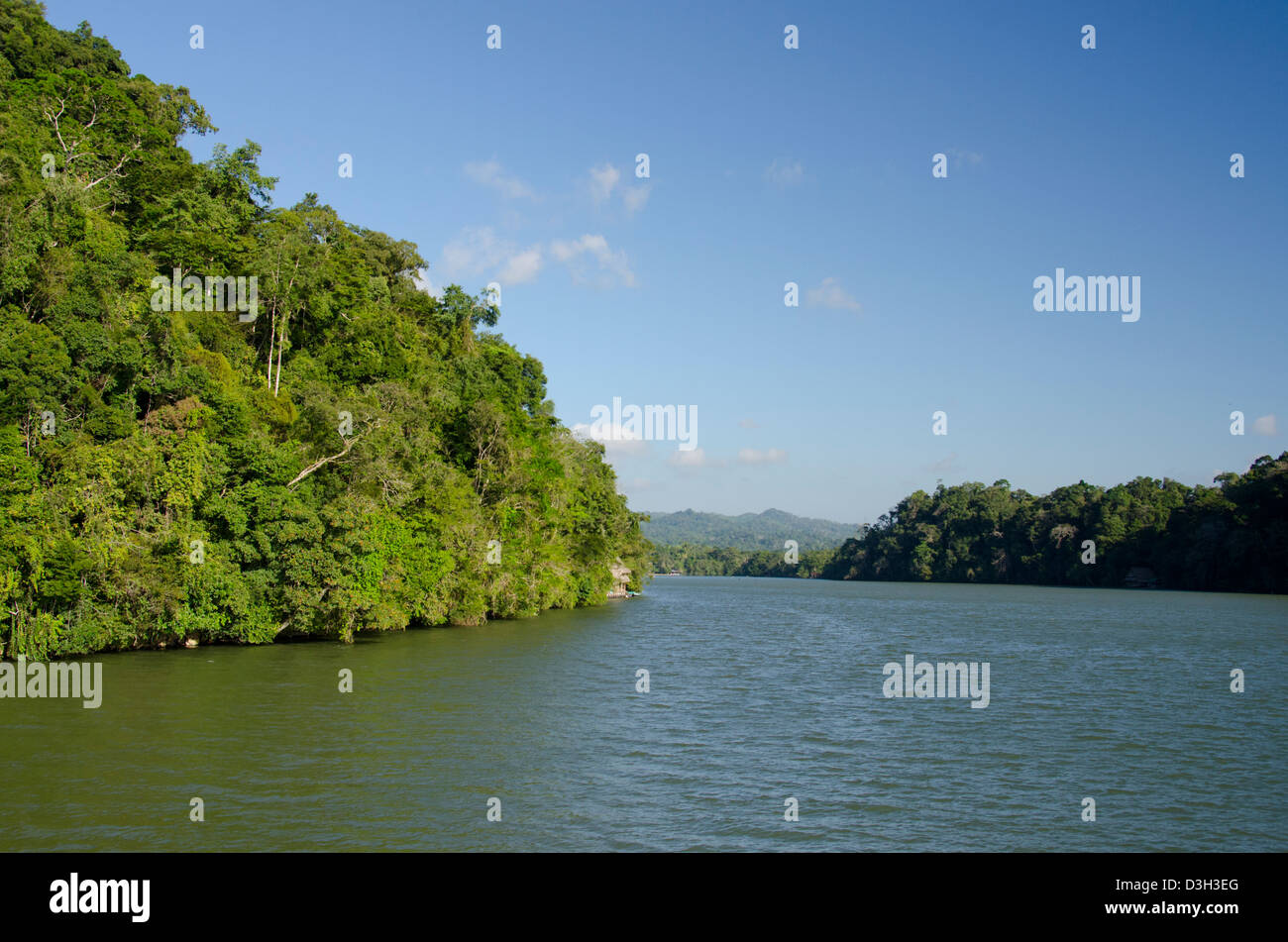 Guatemala, Rio Dulce National Park. Rio Dulce (Sweet River) runs from
