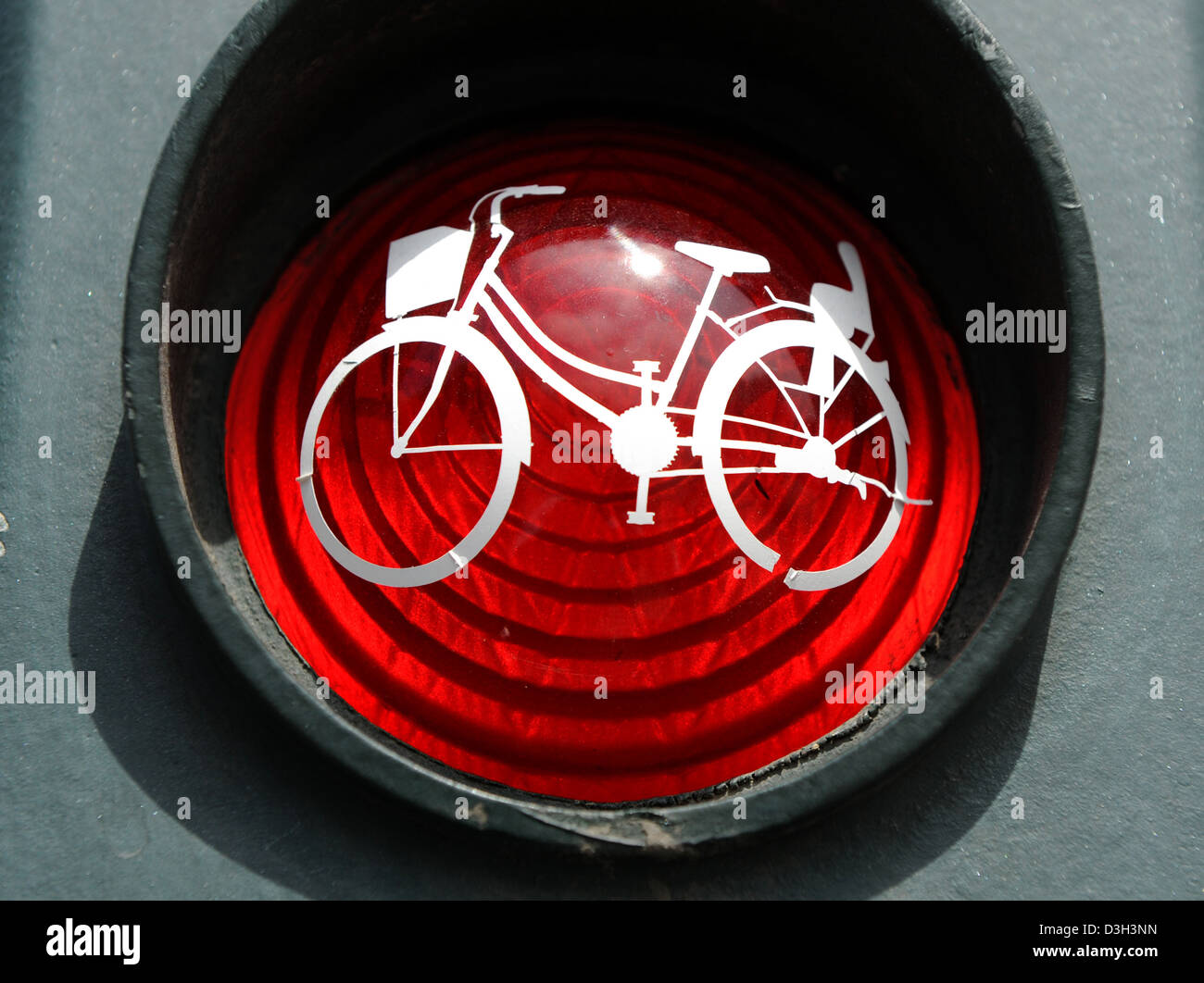 Berlin, Germany, a red bicycle lights Stock Photo Alamy