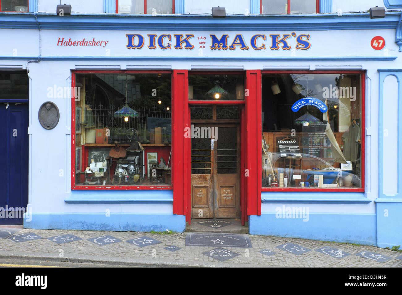 Traditional Irish shopfronts shop fronts shops pub pubs in the town of