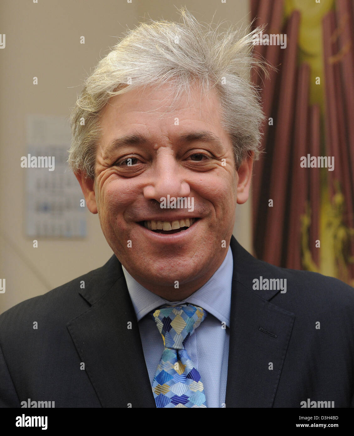 The speaker of the British lower house, John Bercow, visits the state