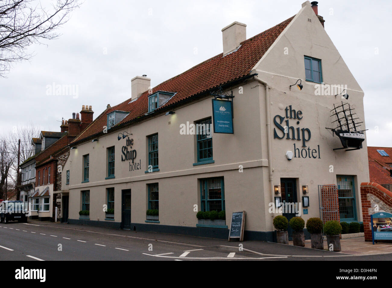 The Ship Hotel at Brancaster on the North Norfolk coast, England Stock Photo