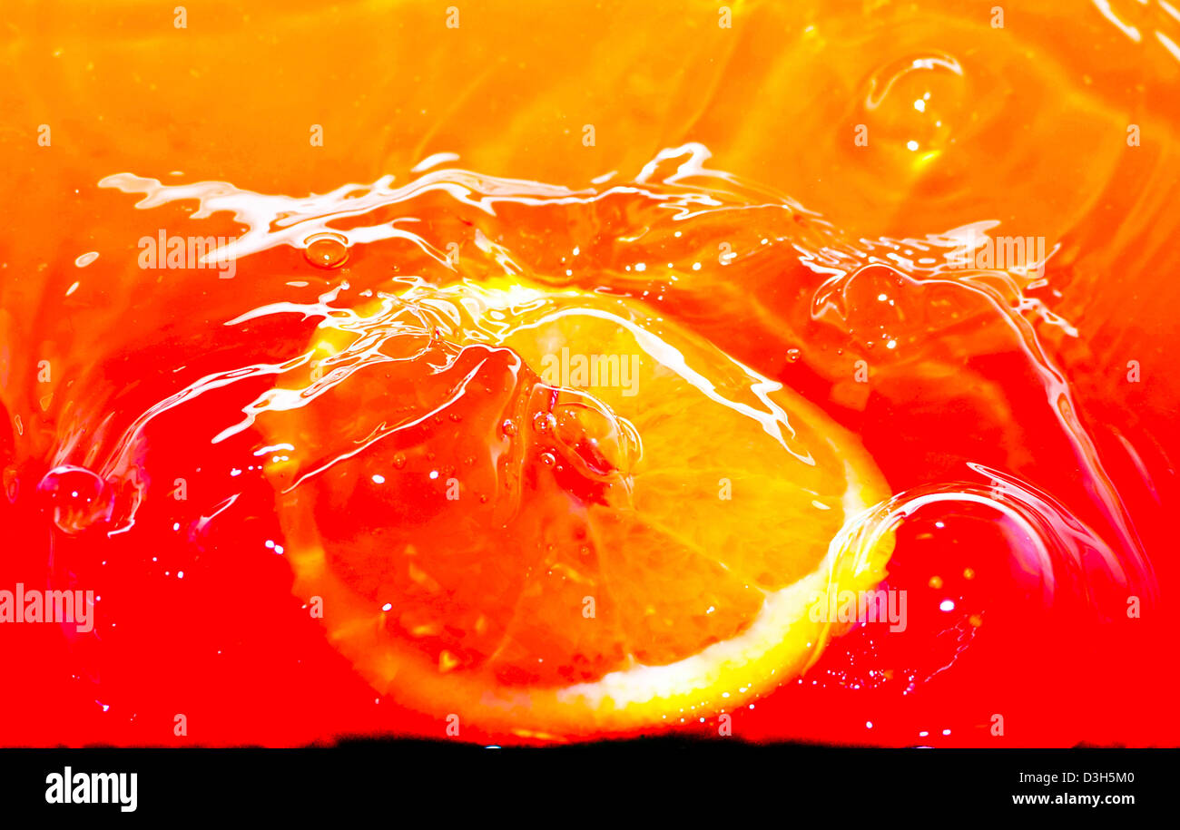 Orange splash hi-res stock photography and images - Alamy