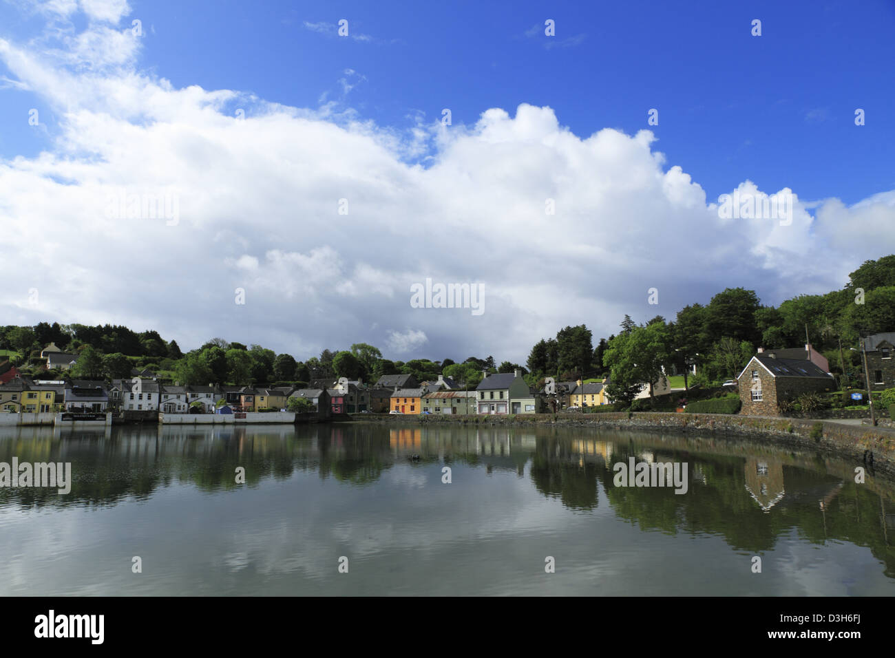 The traditional Irish fishing village of Union Hall on the Cork Coast