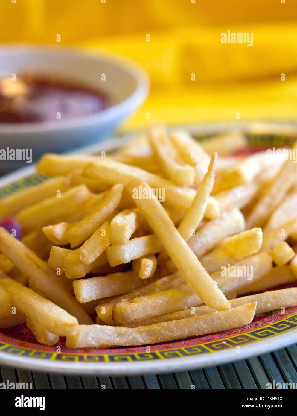 French Fries side with ketchup Stock Photo Alamy