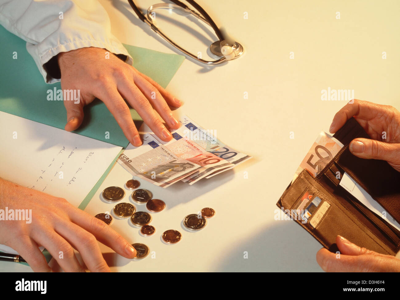 DOCTOR'S FEE Stock Photo Alamy
