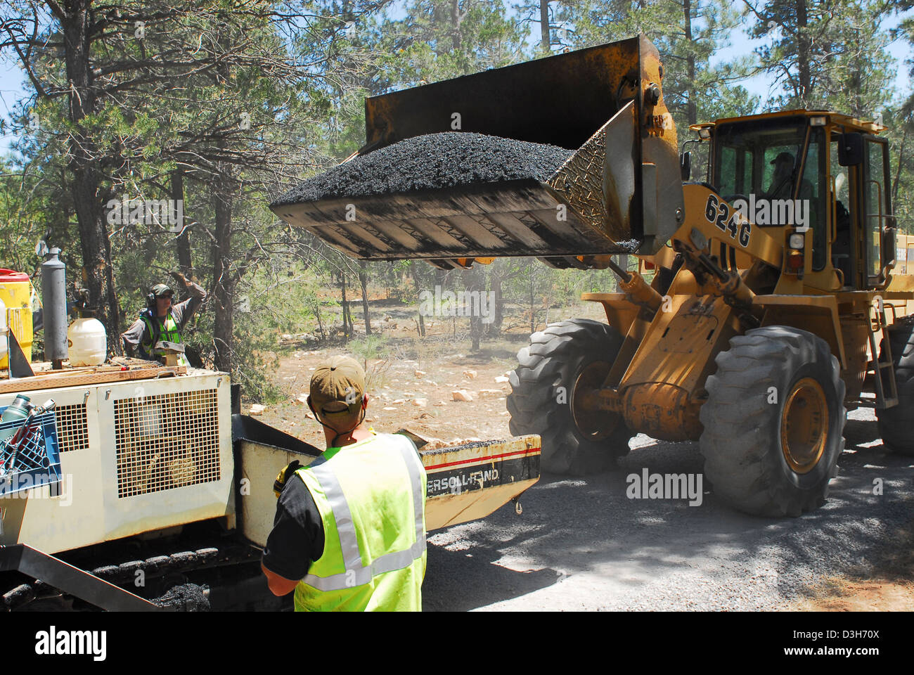 Construction crews at Grand Canyon National Park worked on the Greenway ...