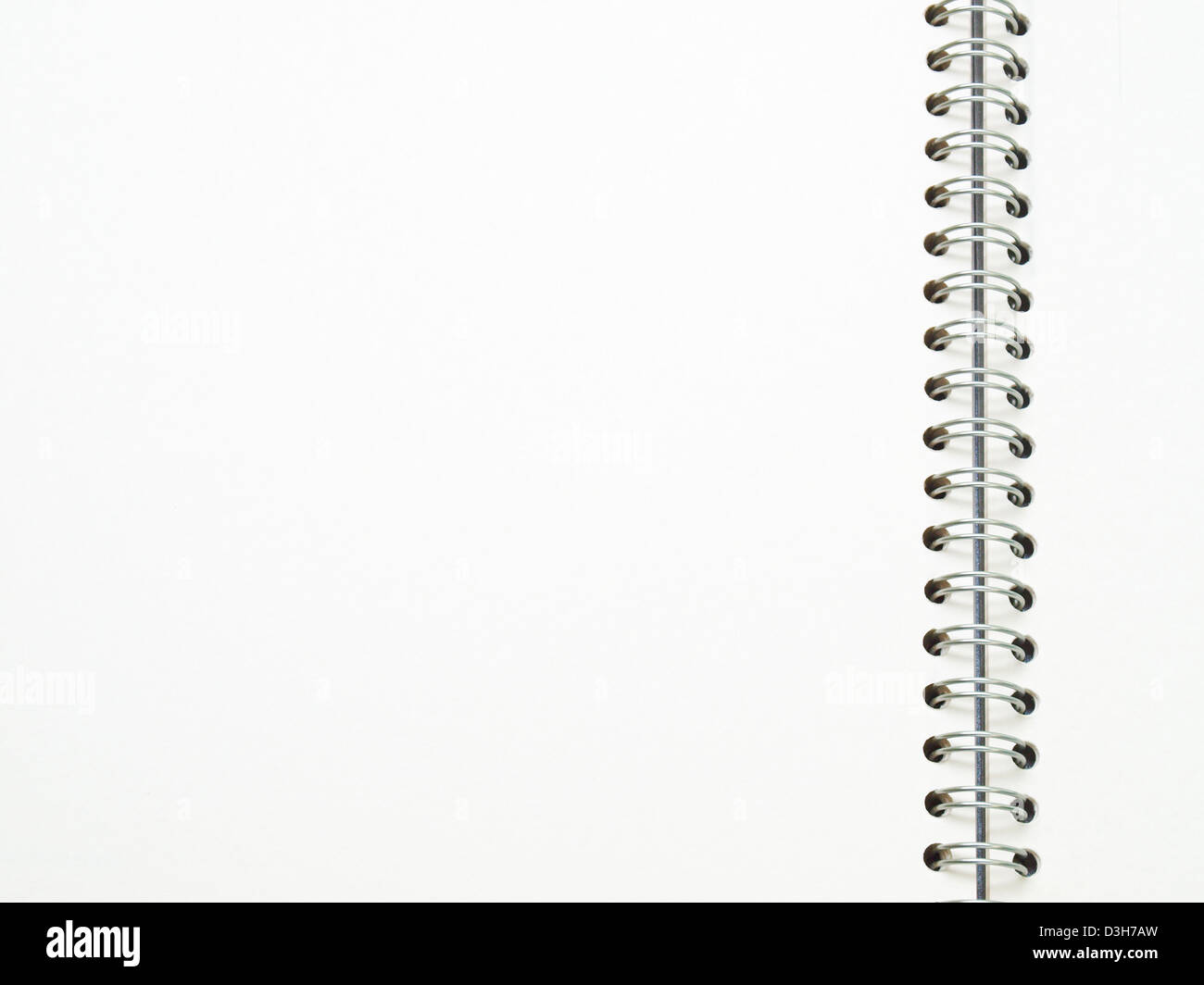 open spiral binding notebook Stock Photo Alamy