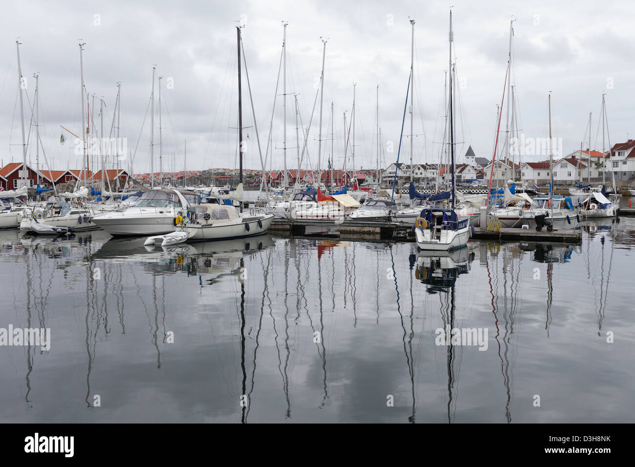 Skärhamn, Sweden, boat harbor with sailboats Stock Photo - Alamy